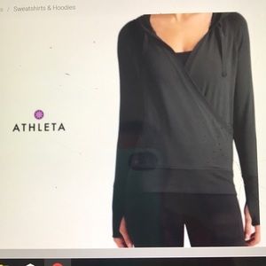 Black Athleta Inner Twist Hoodie